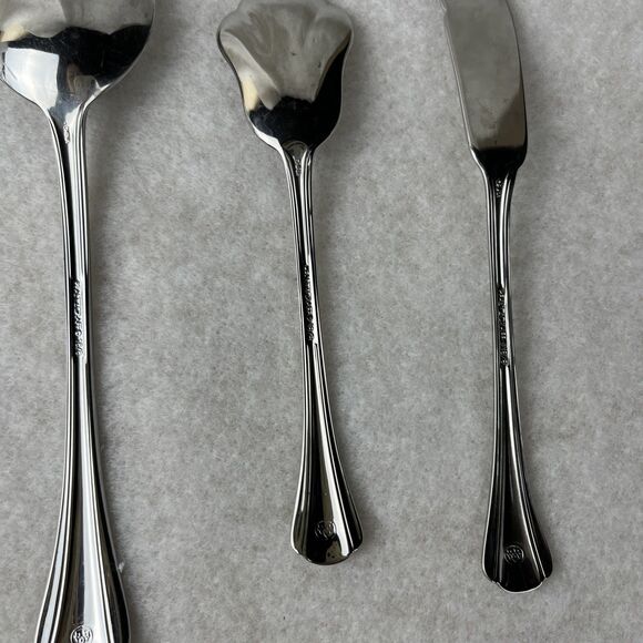 5 Pfaltzgraff MARGATE Stainless Serving PCs, Butter Knife, Sugar Spoon - Picture 4 of 4